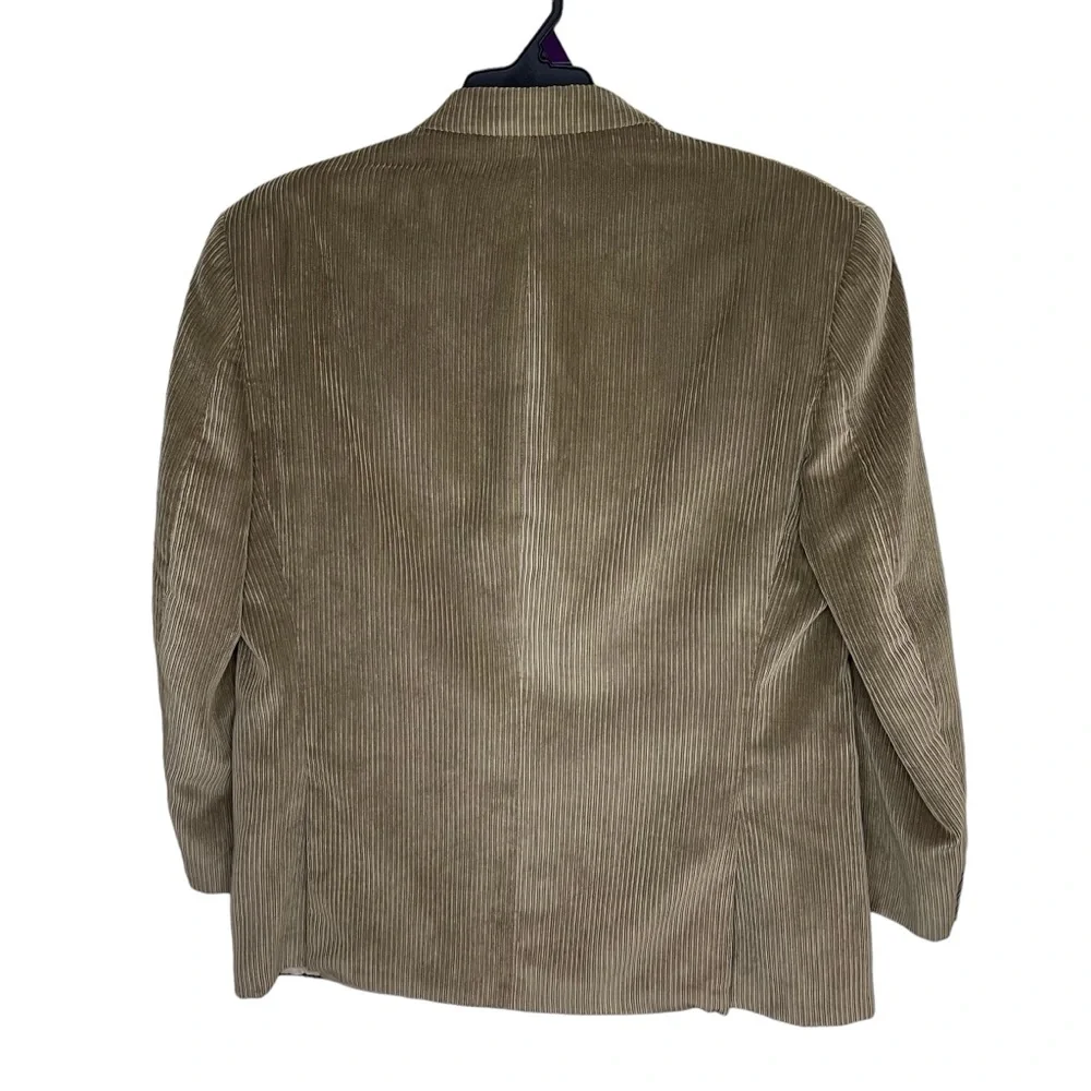 Calvin Klein Corduroy Blazer Men’s 44R Brown Three Button Suit Jacket Sport Coat